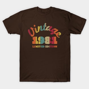 Vintage 1981 Limited Edition | Born In 1981 T-Shirt